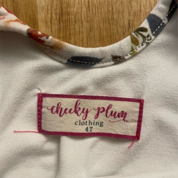 Cheeky Plum Girls Leotard Size 4 Floral Long Sleeve Dance Outfit - Picture 2 of 5